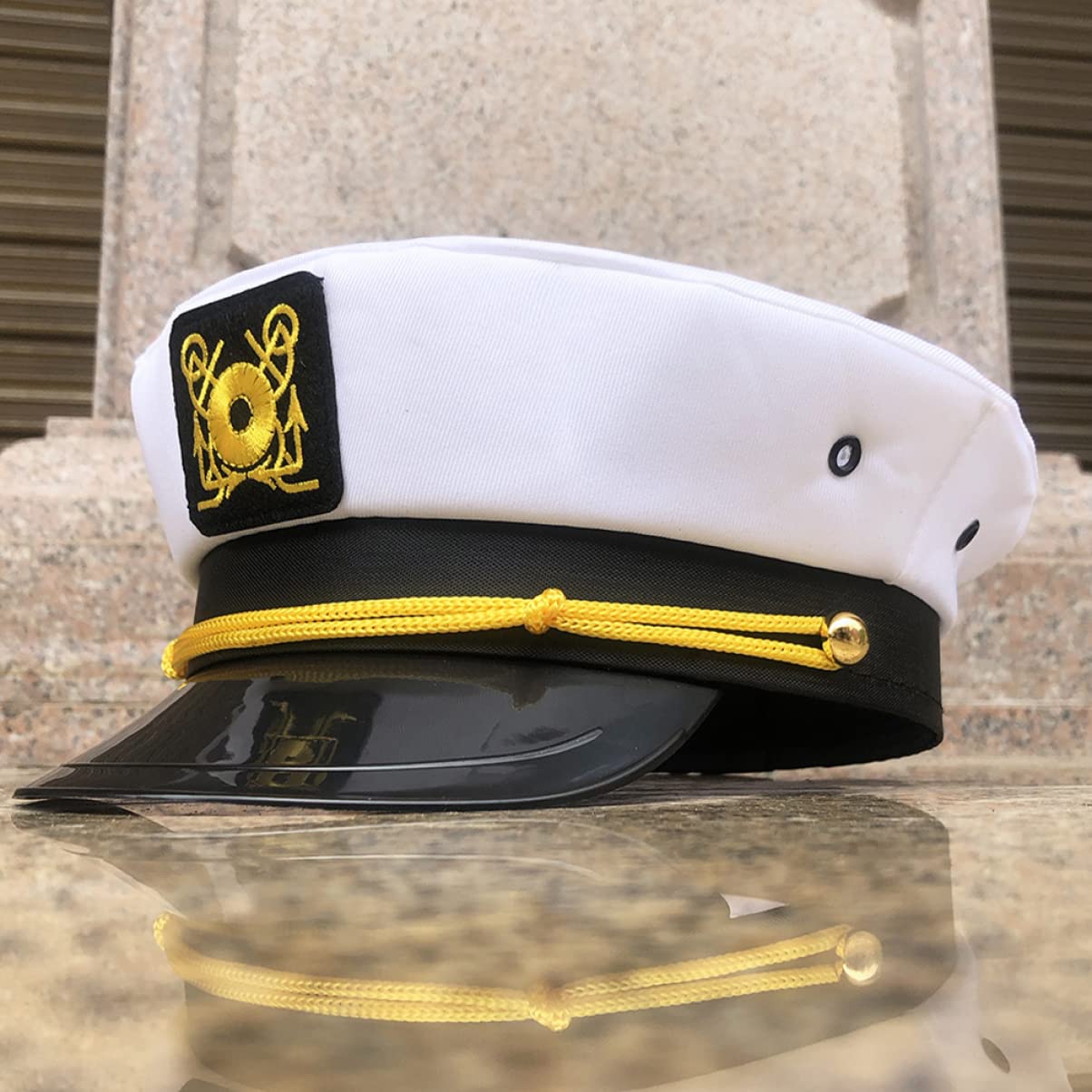 ABOOFAN Costumi Cosplay 5 Pezzi Cappello da Capitano per Yacht Cappello da Capitano Unisex da per Barca da da da Marinaio da Uomo
