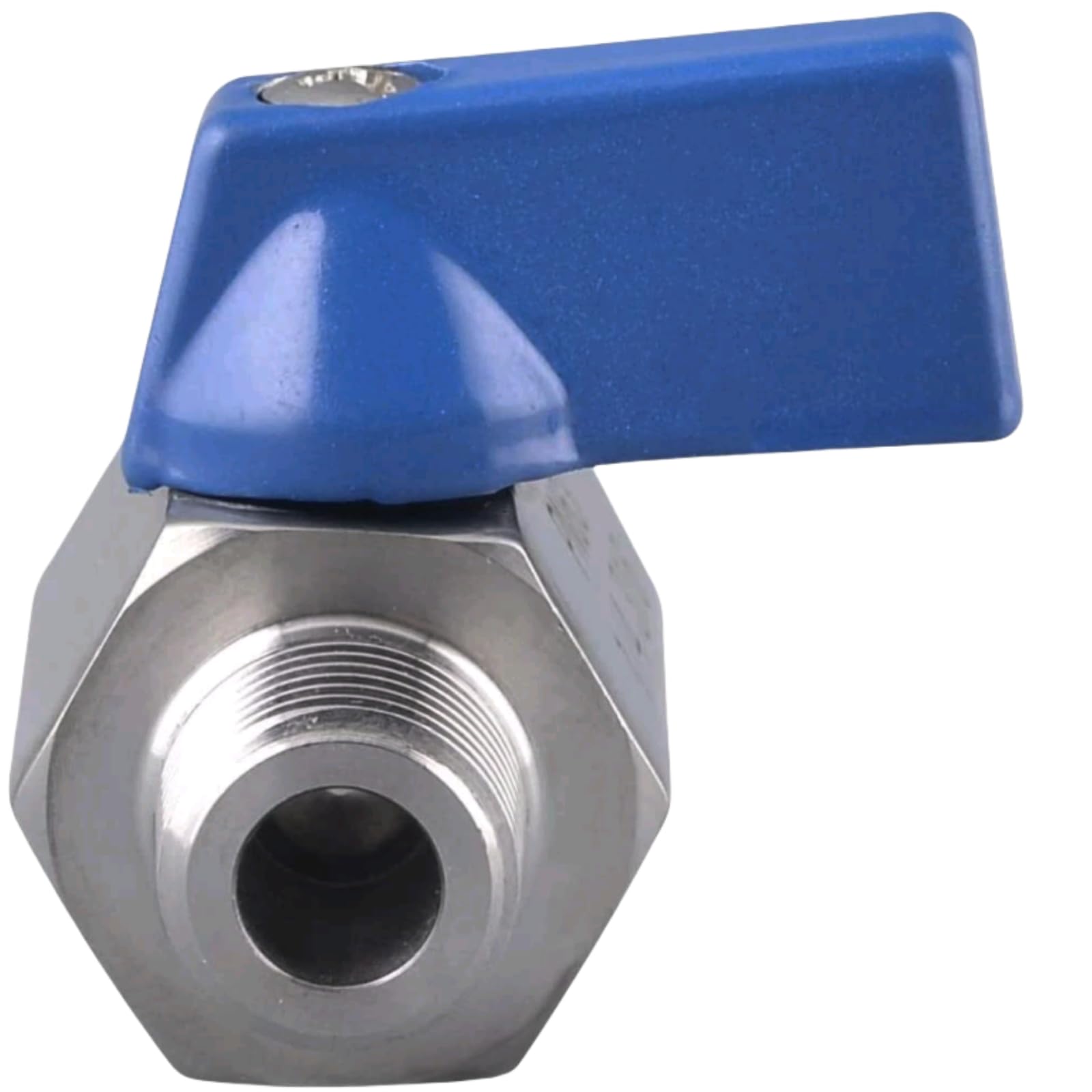 Paquet de 2 mini robinets à bille, vanne d'arrêt à filetage NPT mâle à femelle, acier inoxydable 304(1/8 Inch)