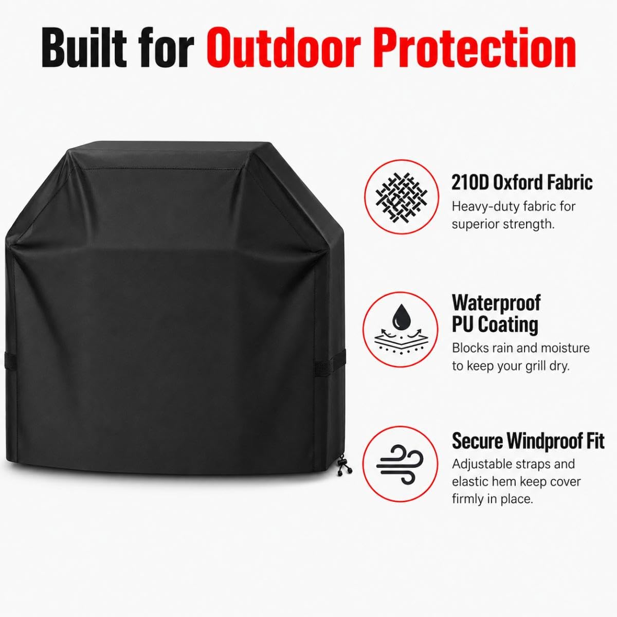 Copertura Barbecue per GrillSymbol GS600 Gas Grill 2012–2018, Copri Barbecue da Esterno Impermeabile Telo Protettivo BBQ Grill Anti Polvere