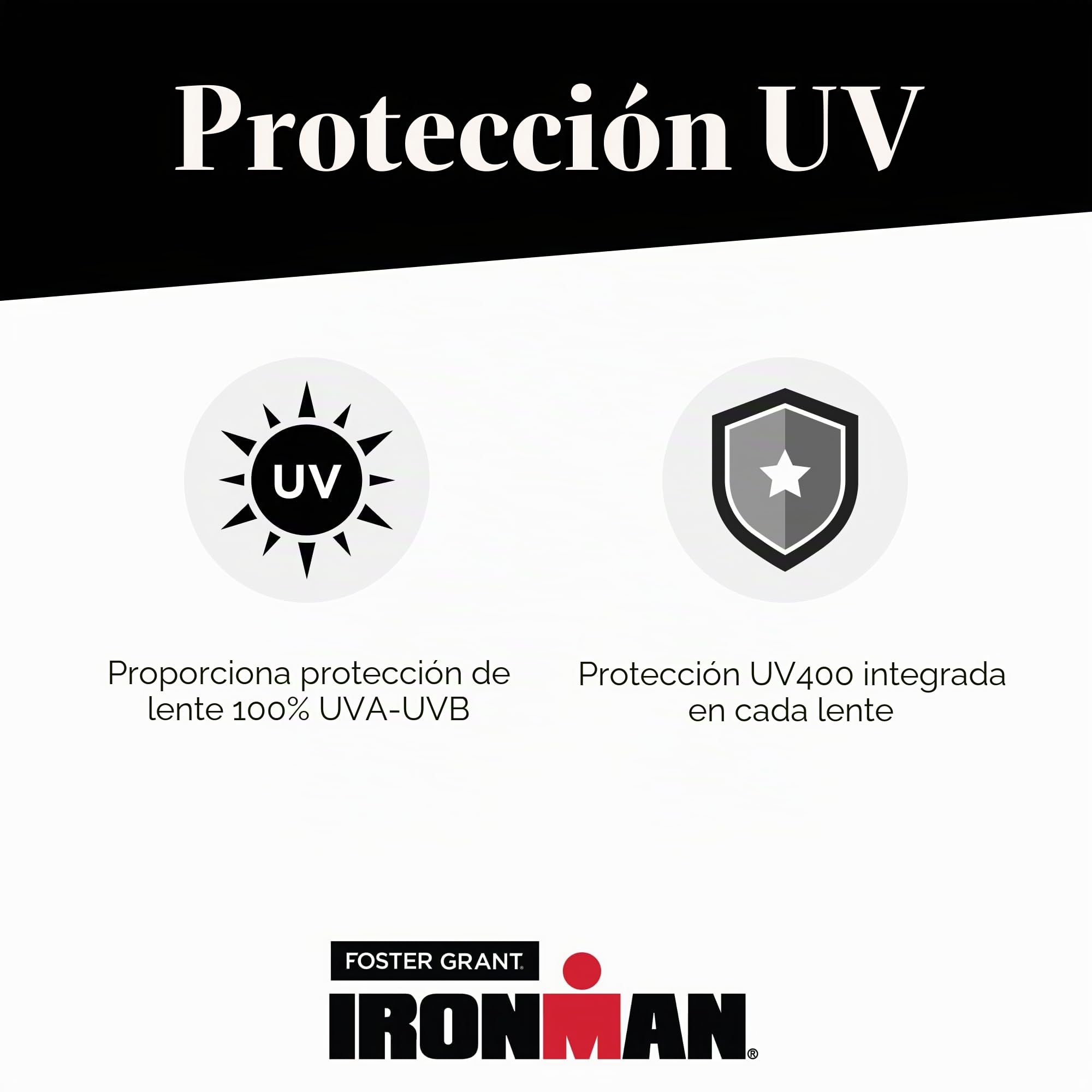 IRONMAN Relentless - Gafas de sol envolventes para hombre, color negro mate, 63 mm