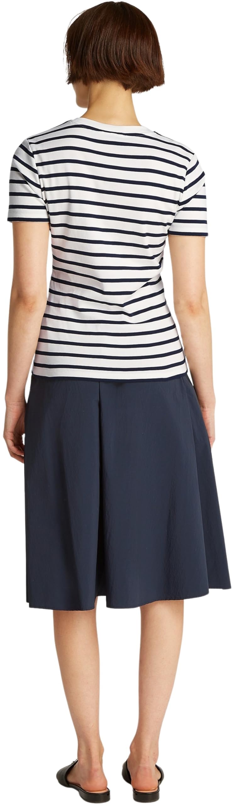 Tommy Hilfiger Damen T-Shirt Kurzarm Slim Cody Rundhalsausschnitt, Mehrfarbig (Breton Dark Night Navy STP), XS – Ansicht 2