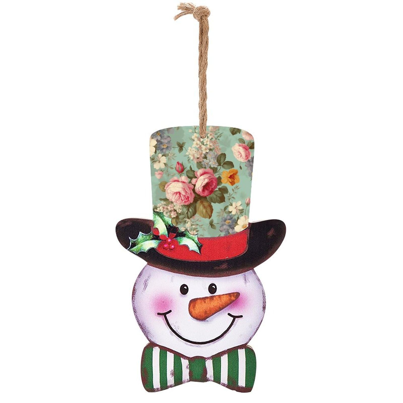 Panneau de Noël bonhomme de neige rétro en bois pour raviver la magie des fêtes