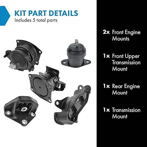 Vista 654 de TRQ Juego de montaje de motor compatible con Ford Bronco 1989-1992 F-150 F-250 F-350 1985-1997 Ranger 1994-1997 Mazda B2300