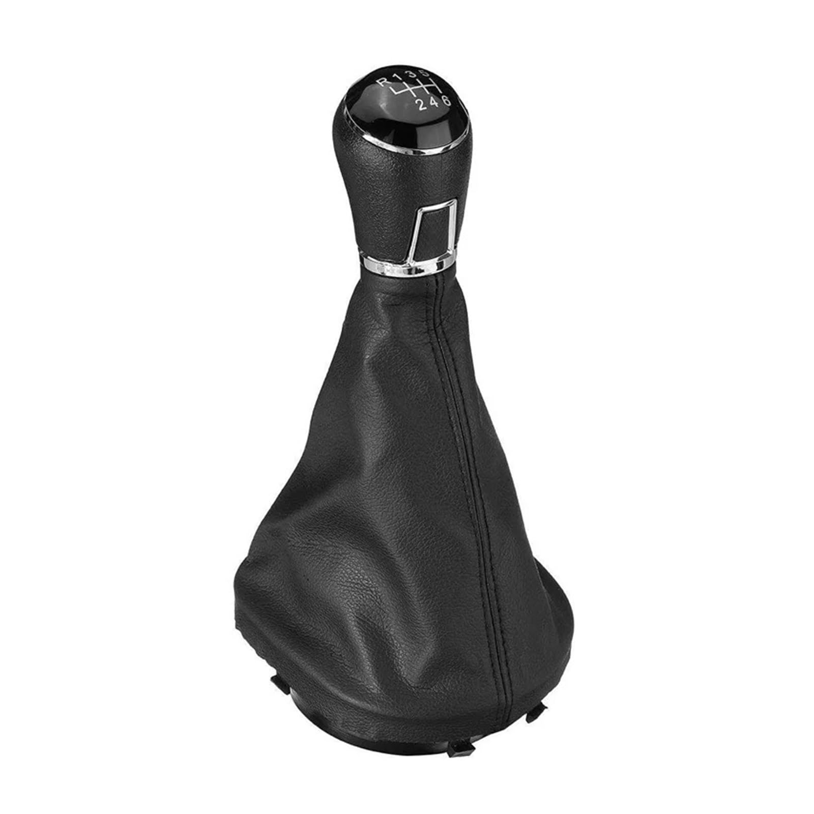 DAJMSUY for VW for Touran for Caddy 6 Speed Car Styling Gear Shift Knob Lever Shifter Gaitor Leather Boot Cover Case Car Gear Shift(Style 1)