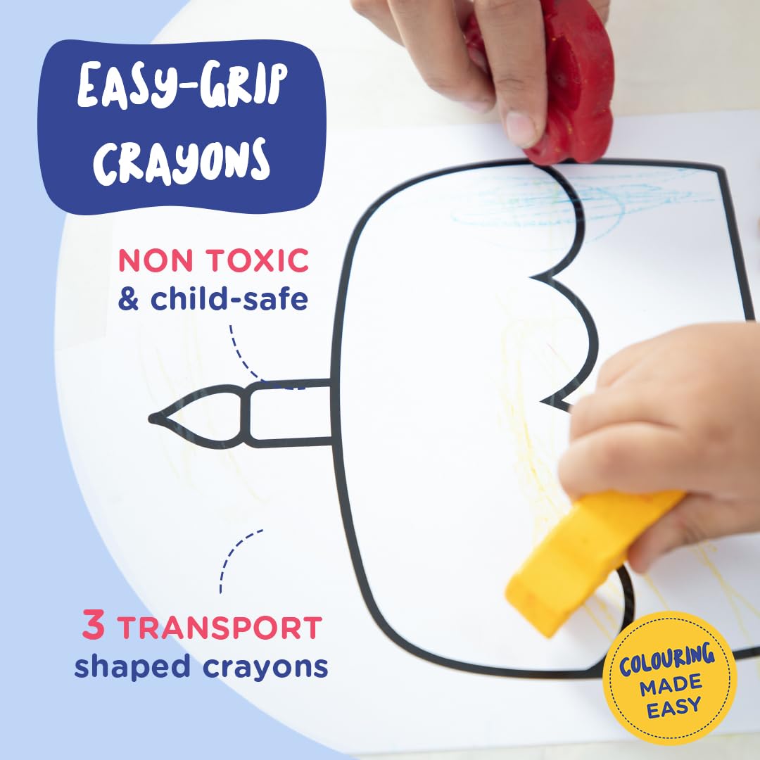 dabble Gift Combo Pack for Kids | Non-Toxic Finger Paints | Washable Paints For Toddlers | Sensory Touch & Feel Colouring Pages for Toddlers - Ages 1+ - Image 4 thumbnail