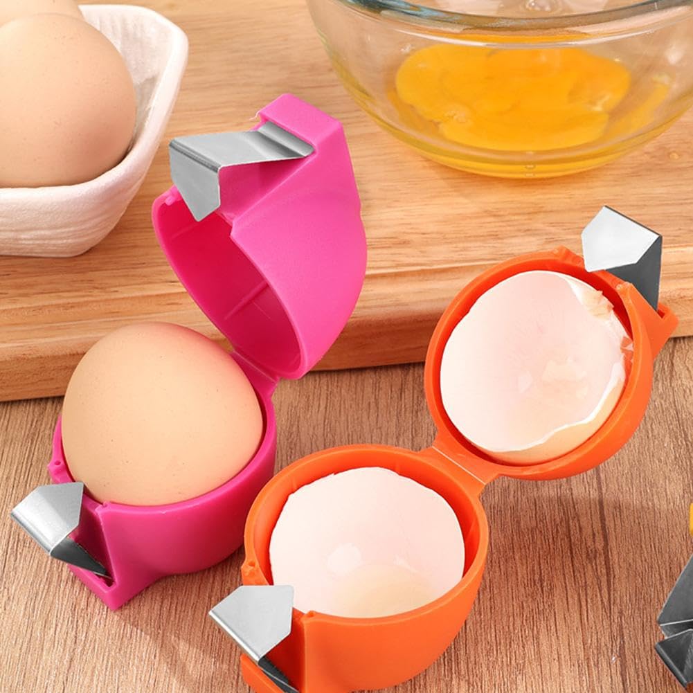 Abredor de cáscara de huevo, herramienta multifuncional de rompedor y separador de huevos de 2026, pelador de huevos mejorado para huevos crudos, rompedor manual de huevos y separador para utensilios