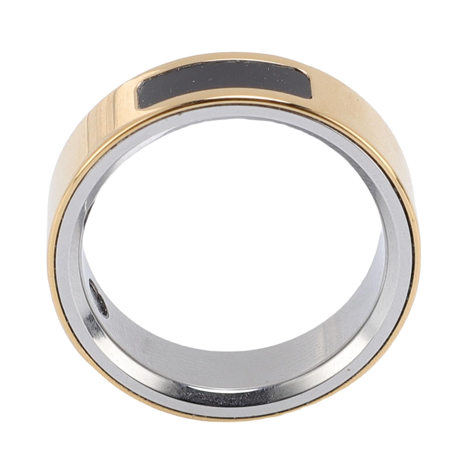 RiToEasysports Anillo Inteligente de Salud Impermeable IP68, Rastreador de Actividad con Acero Inoxidable para Deportistas y Viajeros en Entrenamiento Diario o Natación