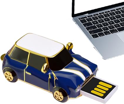 Classic Car USB Stick ? Retro Flash Drive 4GB Portable Storage, Functional Secure Mobile Disk, Car Design | TV, Computer, Tablet, Game, Music Transfer, Birthday Gift, for Men and Women