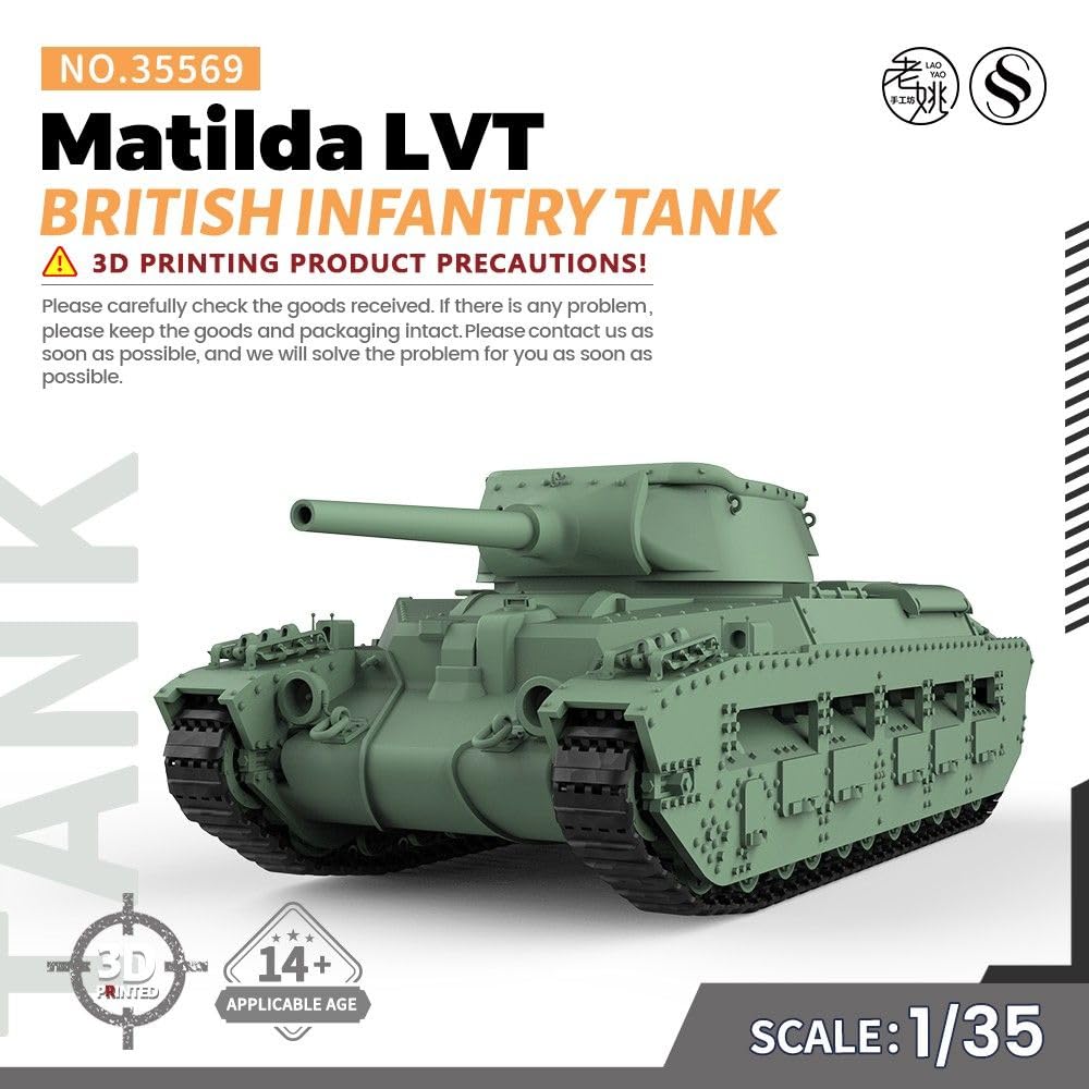 MRY-SFW SS35569 1/35 Kit de modèles militaires Tank d’infanterie British Matilda LVT