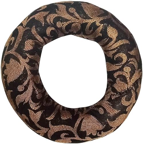 Miniatura 7 de ConnectingGod Cojín redondo para cuenco tibetano hecho a mano, arte brocado, decoración del hogar, cojín de exhibición de joyas (4 x 1.5 pulgadas),