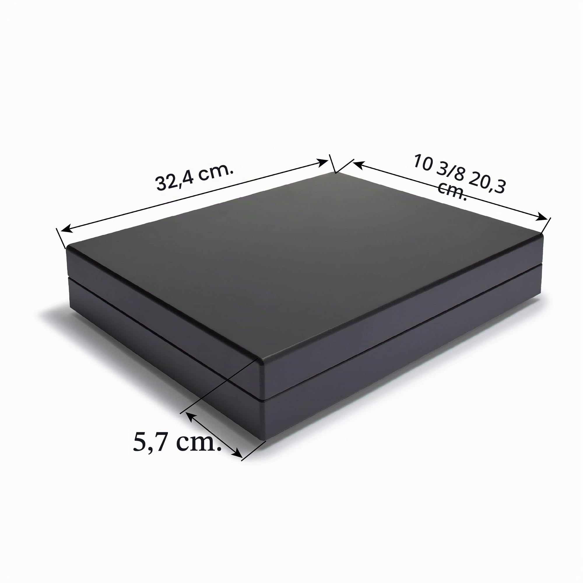 Leuchtturm 347919 Cassetta per Monete VOLTERRA DE Luxe - 60 Capsule QUADRUM/Portamonete 50 x 50 mm - campi Quadrati - Nero
