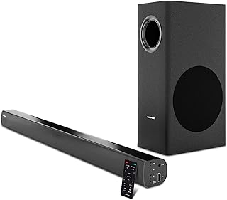 Blaupunkt SBW-100 120-वॉट Bluetooth साउंडबार सबवूफ़र के साथ (काला)