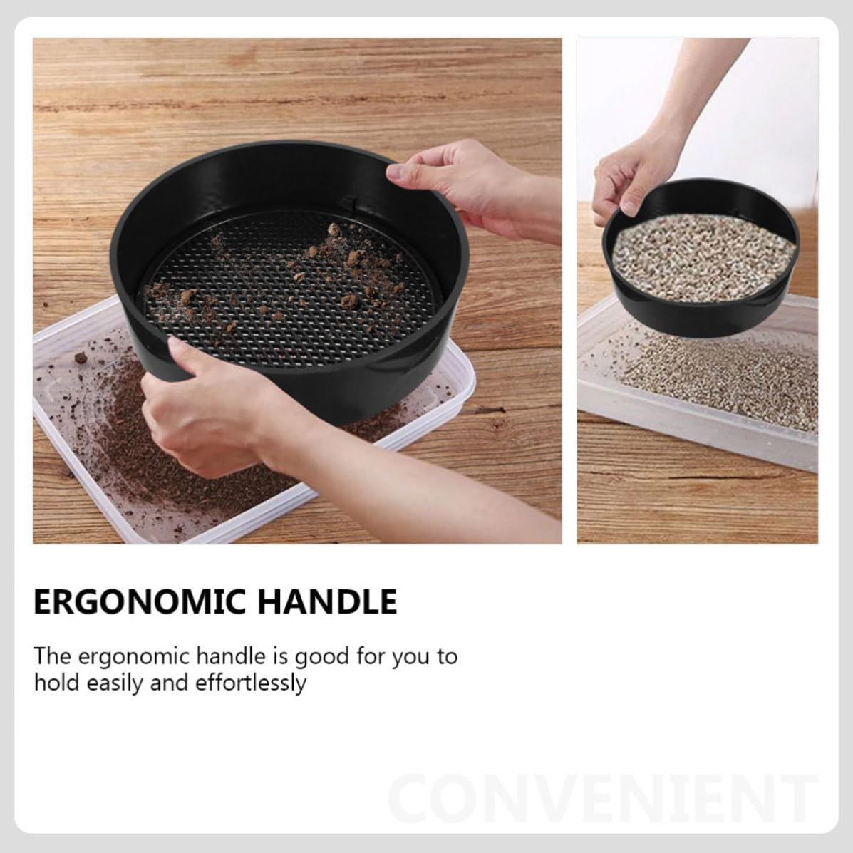 8 Set Plastic Garden Sieve Kit for Digging and Transplanting image 3