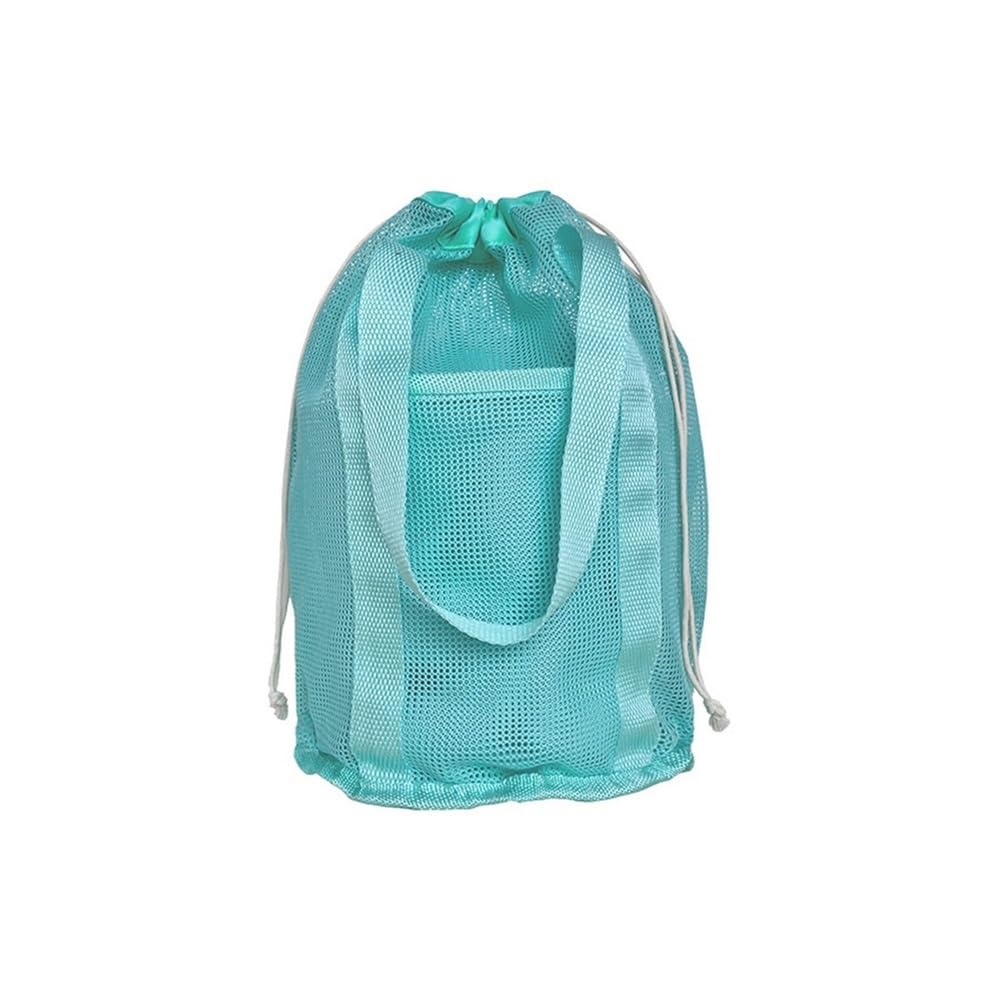 Ropicean Foldable Drawstring Backpack - Lightweight Portable Beach Toy Storage Bag for Outdoor Activities(Green)