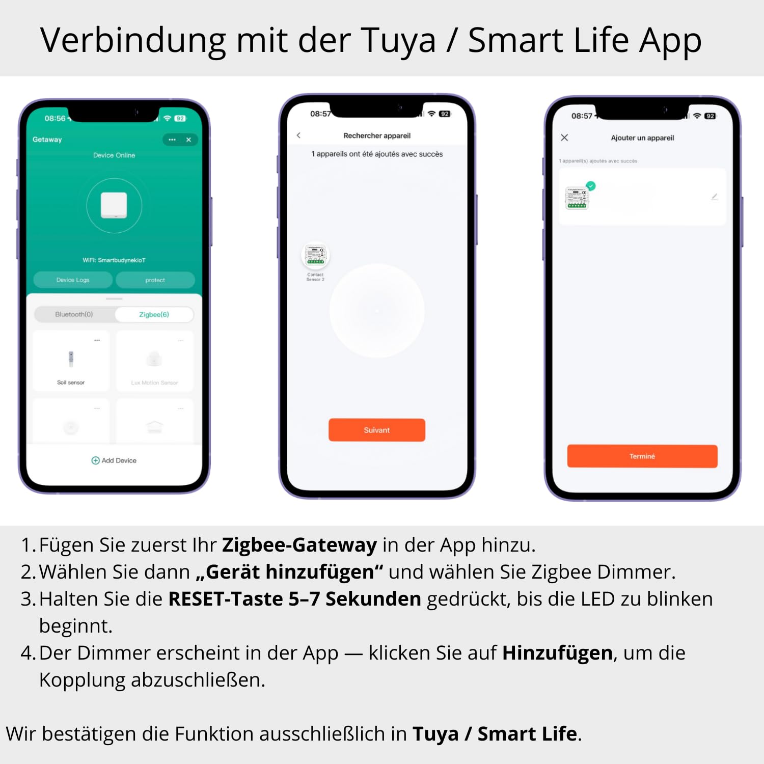 2 GANG Dimmer TUYA Zigbee MINI V3 regolatore di illuminazione