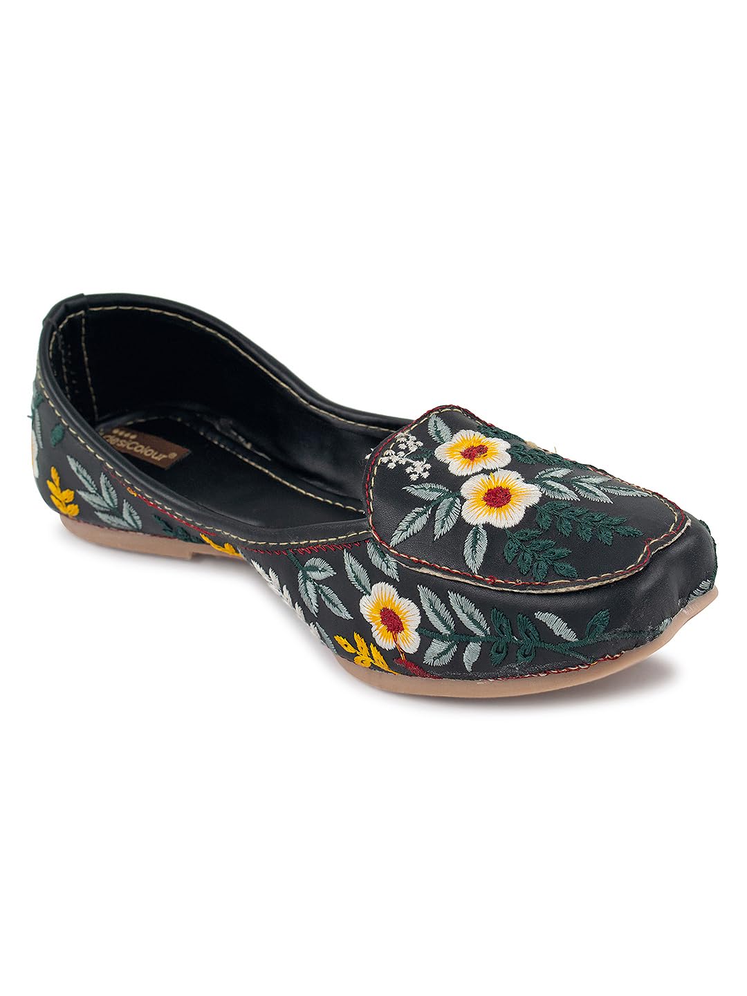 desi colour Women Canvas Ethnic Loafer-picture-12