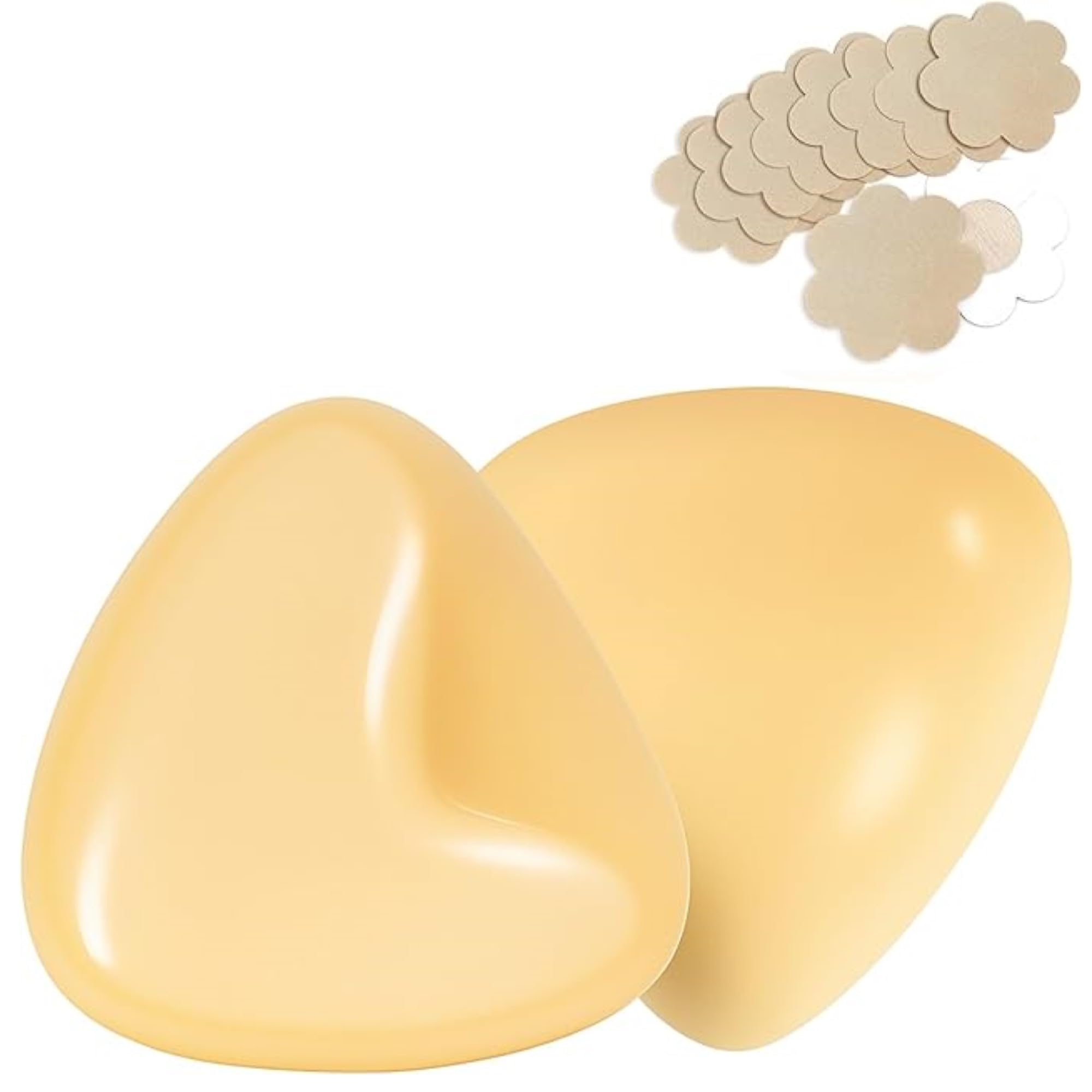 nipcinn Bra Pads Inserts Push Up Sticky Double Sided Adhesive Reusable Inserts Stick on Bra Inserts with 5 Pack Nipple Covers-picture-29