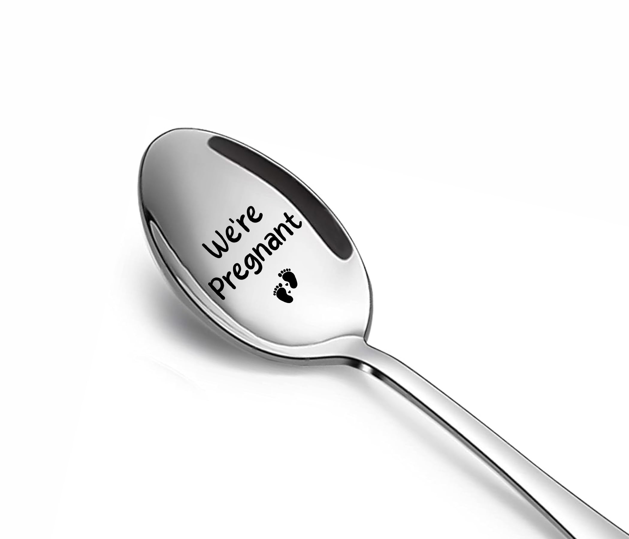 Classic Craft Creations | We're Pregnant Pregnant, Pregnancy Announcement, Pregnancy Spoon, Baby Announcement | Expecting parents gift | Cute