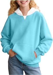 Sudadera con capucha para niñas, ropa linda para niñas, estilo suéter de manga larga, diseño elegante, tela suave con bolsillo, opción de moda 2025