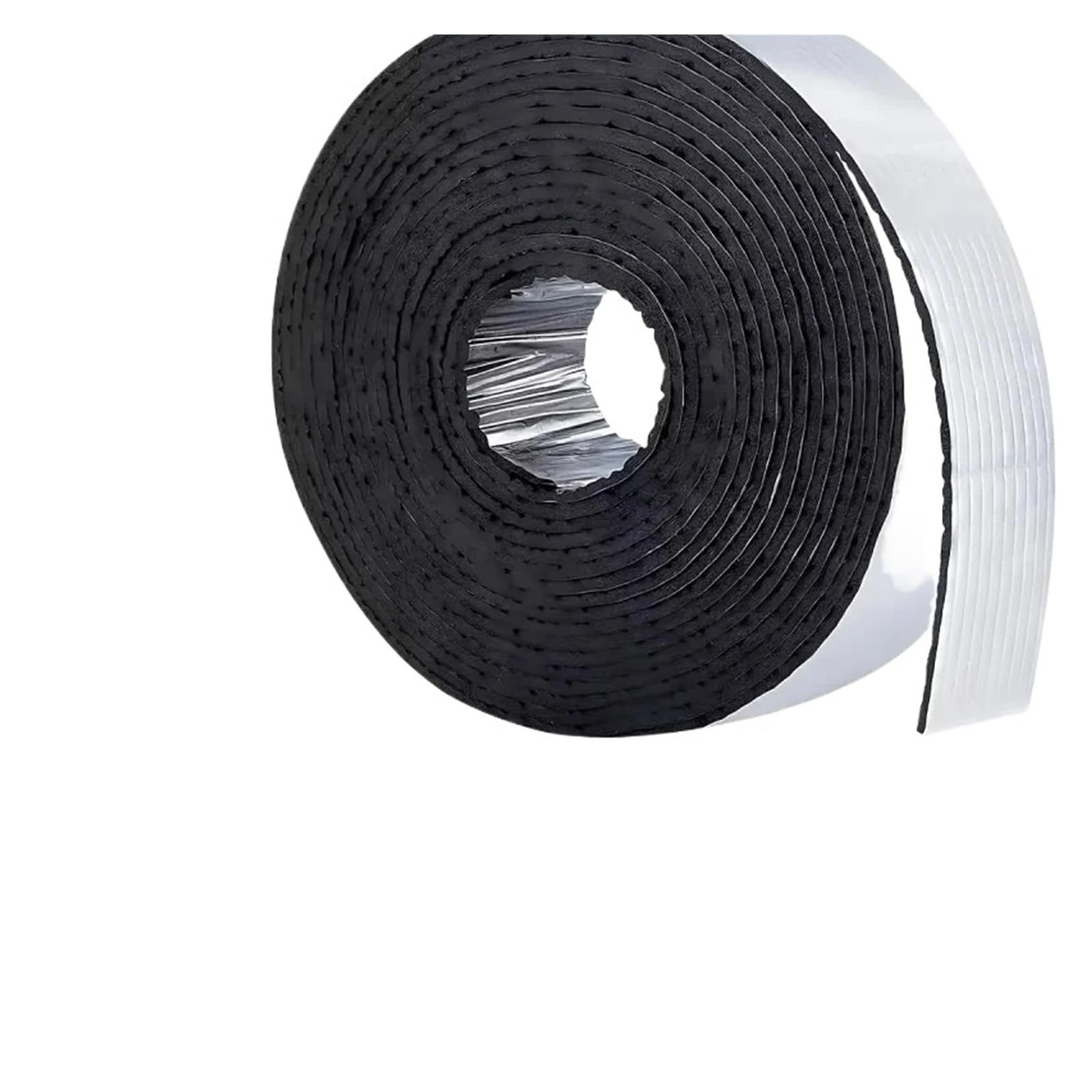 Wozcgsdt Black 10M/Roll Foiled Fiberglass Pipe Insulation Wrap, Self-Adhesive Thermal Insulating Tape For Outdoor Duct Pipe Freeze Protection