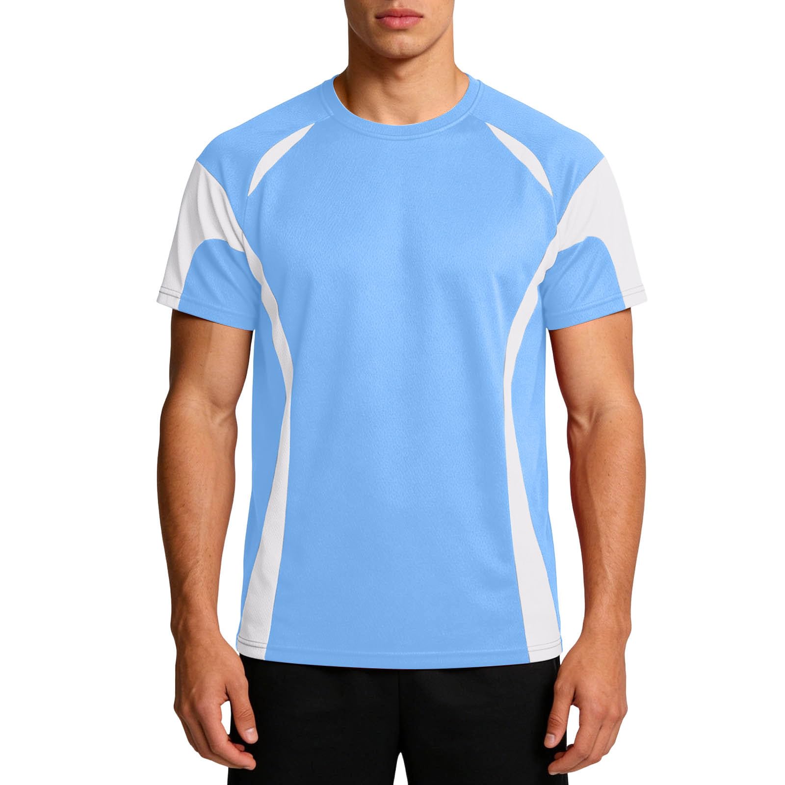 Mens Workout Shirts Big and Tall Loose Athletic T-Shirts Short Sleeve Crewneck Basic Tees Casual Running Gym Tshirts
