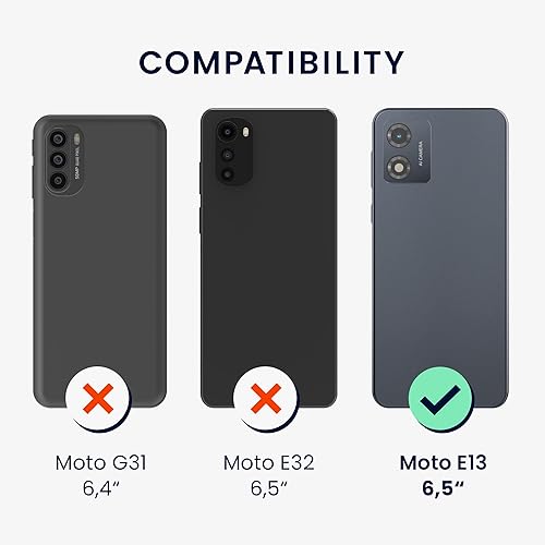 Miniatura 2 de kwmobile Funda compatible con Motorola Moto E13 - Funda protectora de silicona TPU suave y delgada - remolino de coco