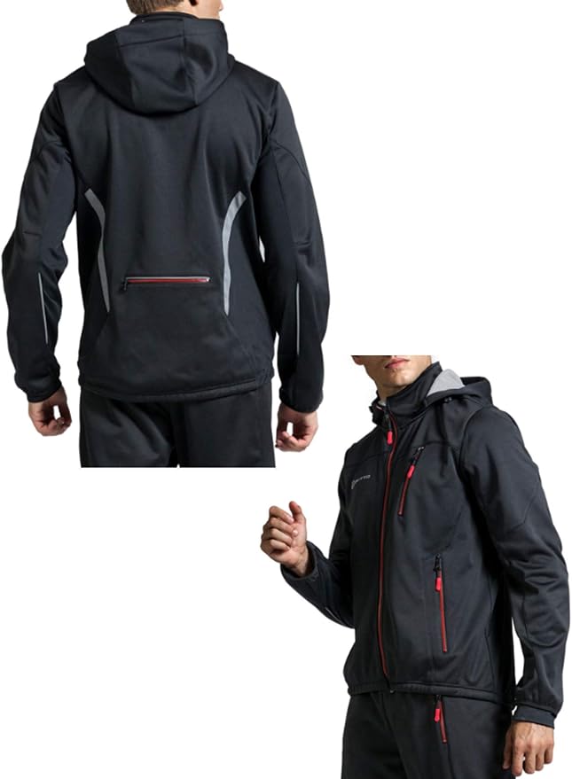 Chaqueta ciclismo outdoor rompeviento con cierre completo miniatura 5
