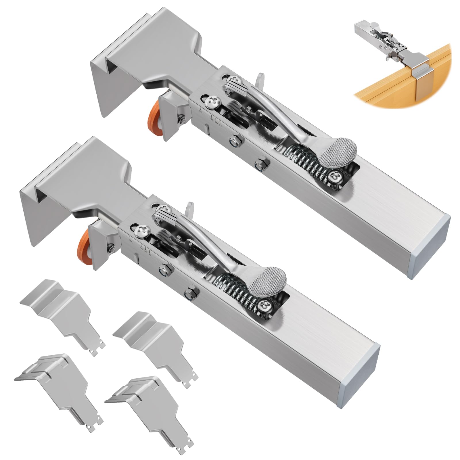 Photo 1 of Drawer Front Installation Clamps Adjustable Drawer Fixing Clamp for Cabinet Installation Tools Drawer Front Fixing Clip, 2 Pack Efficient Drawer Face Panel Clamps