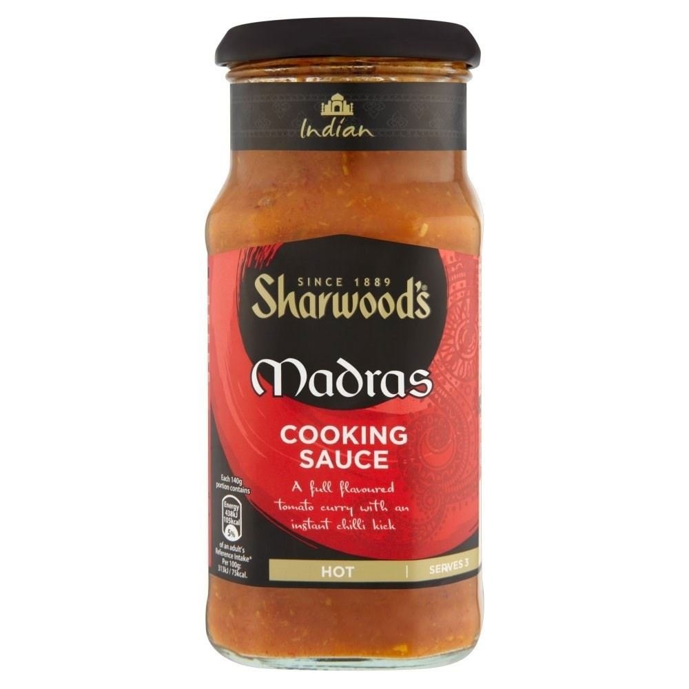 Sharwood's Salsa De La Cocción - Madrás (420g) (Paquete de 6)
