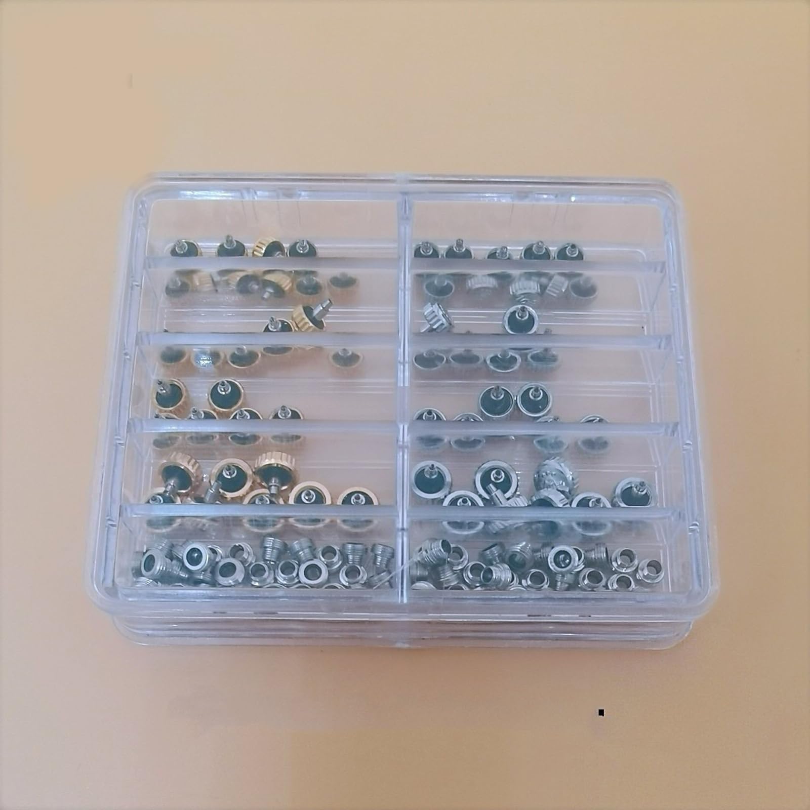 Coronas de reloj ligeras, piezas de repuesto, accesorios de cabeza de reloj de acero aleado, relojes mecánicos, parte, coronas de repuesto