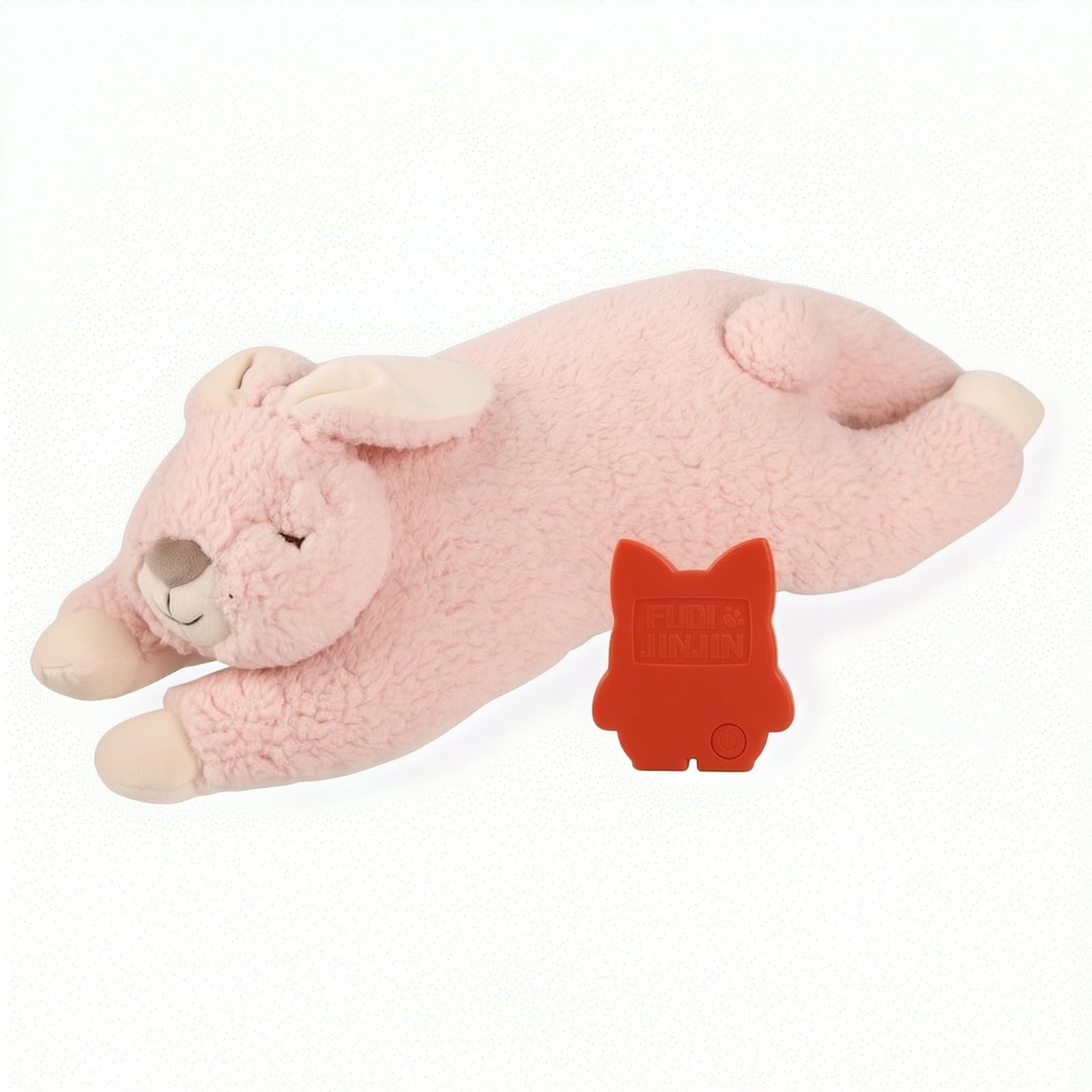 Giocattolo per Cuccioli con Simulatore di Battito Cardiaco Morbido Peluche con Battito Cardiaco Coccoloso per Momenti di Tranquillità