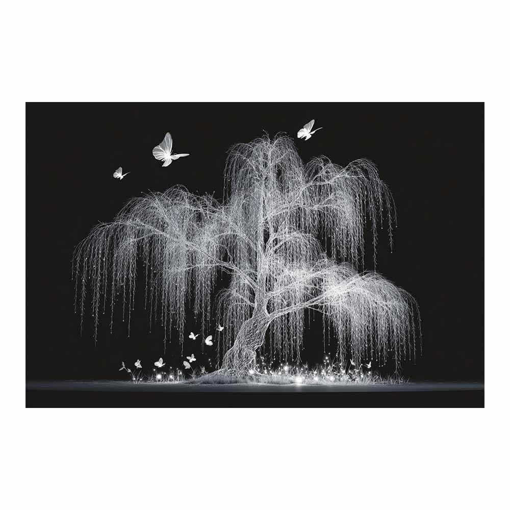 XENIOU Tree Wall Art Blue Tree Oil Art canvas painting wall art, Living Room Bedroom Hallway Stairs Decoration.(Multicolor)-70x100cm Unframed