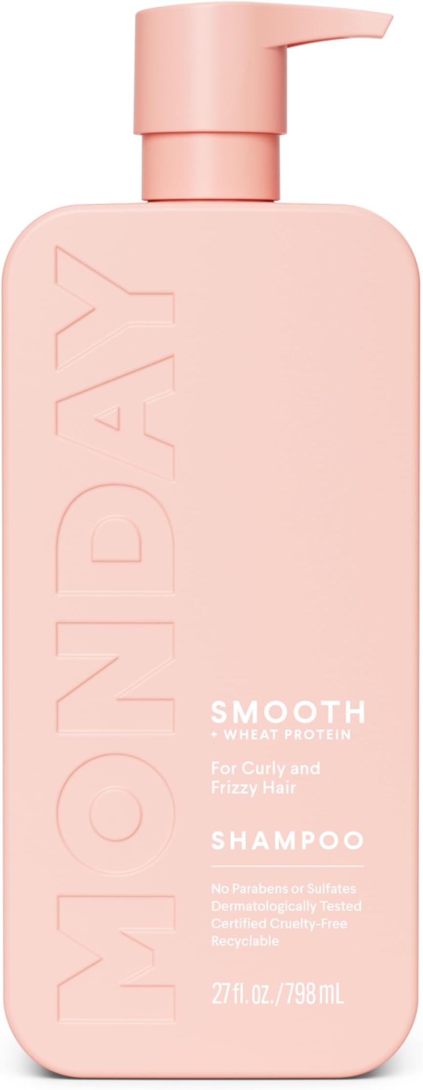 MONDAY HAIRCARE SMOOTH Shampoo with Wheat Protein & Avocado Oil for Frizz-Prone Hair 798 mL