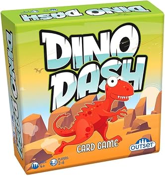 Outset Media Dino Dash Card Game - Matching Card Game for Kids Ages 4 and up