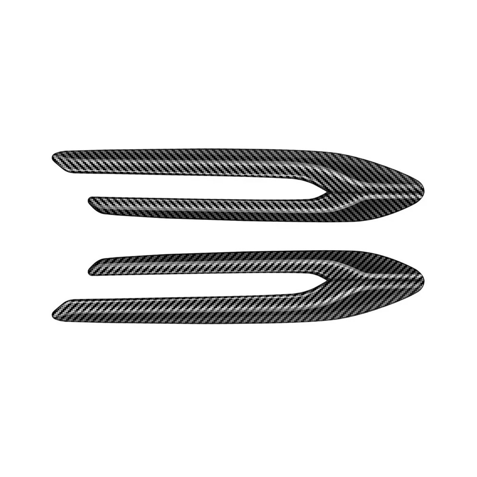 Car Side Wing Trim Car Shark Gill Fender Side Air Flow Outlet Vent Trim Decal Fit for Mazda CX60 Fit for Cx-80 CX80 2022-2025(Carbon A)