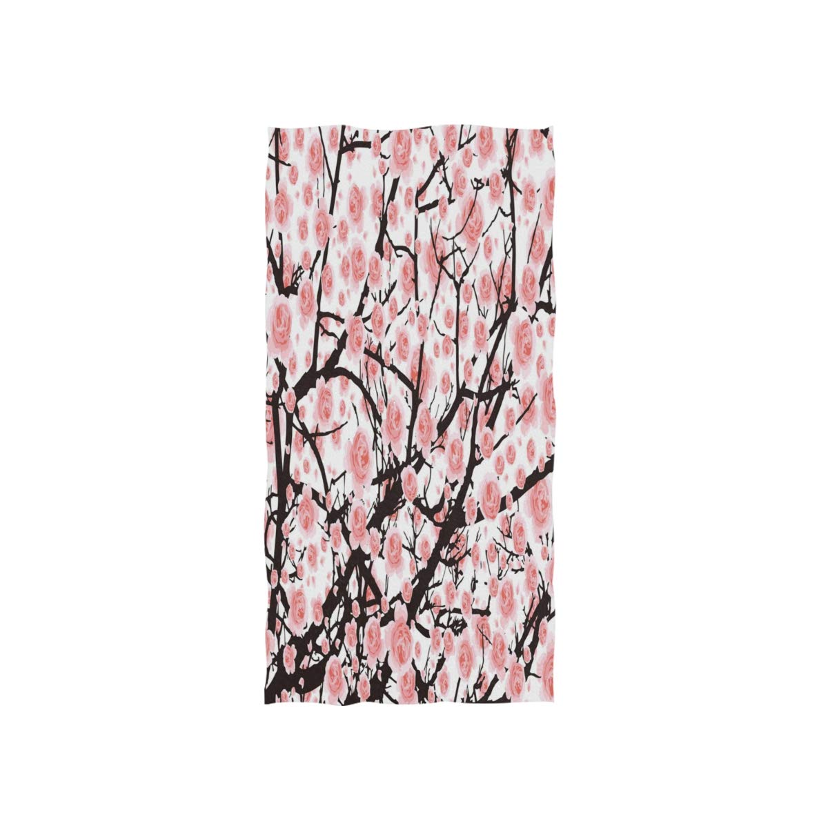 HUYGD Oil Painting Pink Cherry Blossom Flower Soft Bath Hotel Spa Hand Gym Sport Towel 76 x 38 cm(30 x 15 Inches)