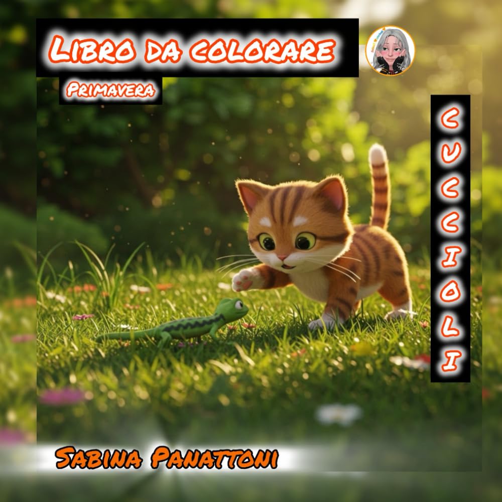 primavera CUCCIOLI: Libro da colorare