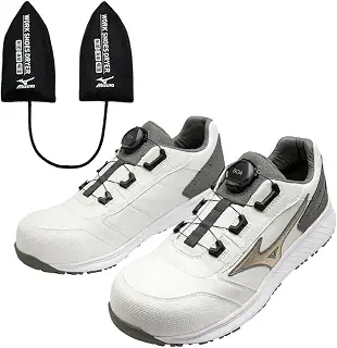 ミズノ mizuno 安全靴 作業靴 F1GA2317 / 2513 SU 51L BOA + 専用シューズドライヤー F1GU2501 セット品 | 軽量,JSAA A種合格品,クッション性,BOA,ダイヤル,防塵,消臭