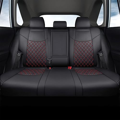 Miniatura 4 de GIANT PANDA Juego completo de fundas de asiento de automóvil de piel sintética para Toyota RAV4 Prime SEPrime XSEHybrid XSE 2019 2020 2021 2022 2023