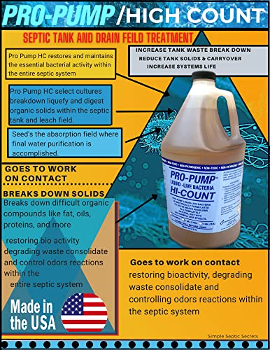 Pro-Pump Septic Tank Treatment-For Any System Holding Tank Or Leach Field (1 Gallon) #TOP2