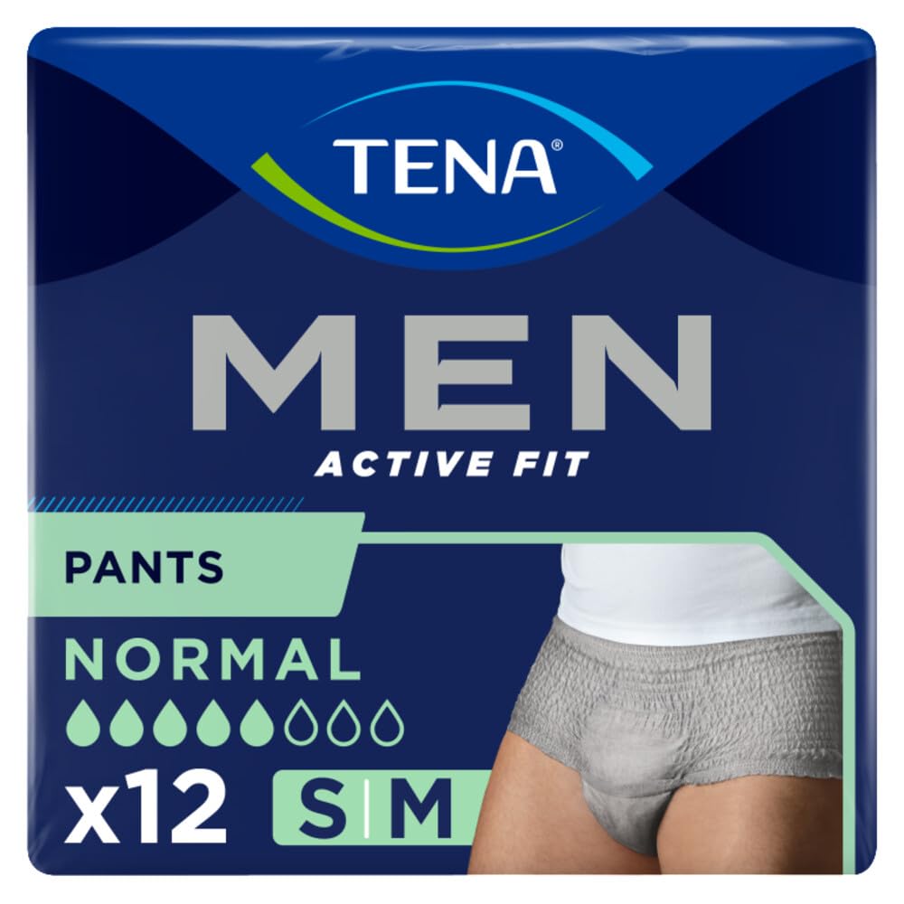 Tena - Tena Men Active Fit Normal (Small/Medium) Pants - 12 Pieces