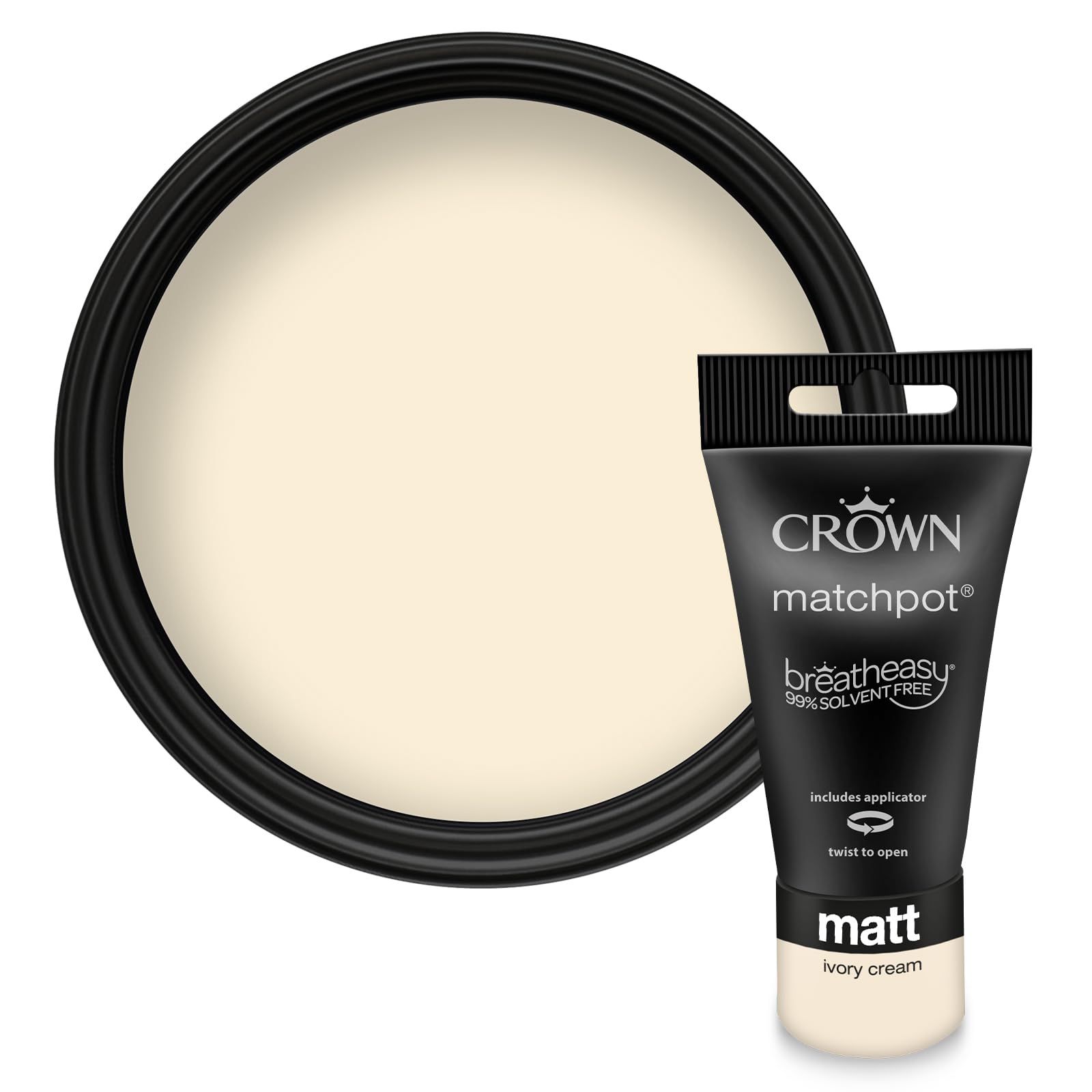 Crown Matt Emulsion Ivory Cream 40Ml
