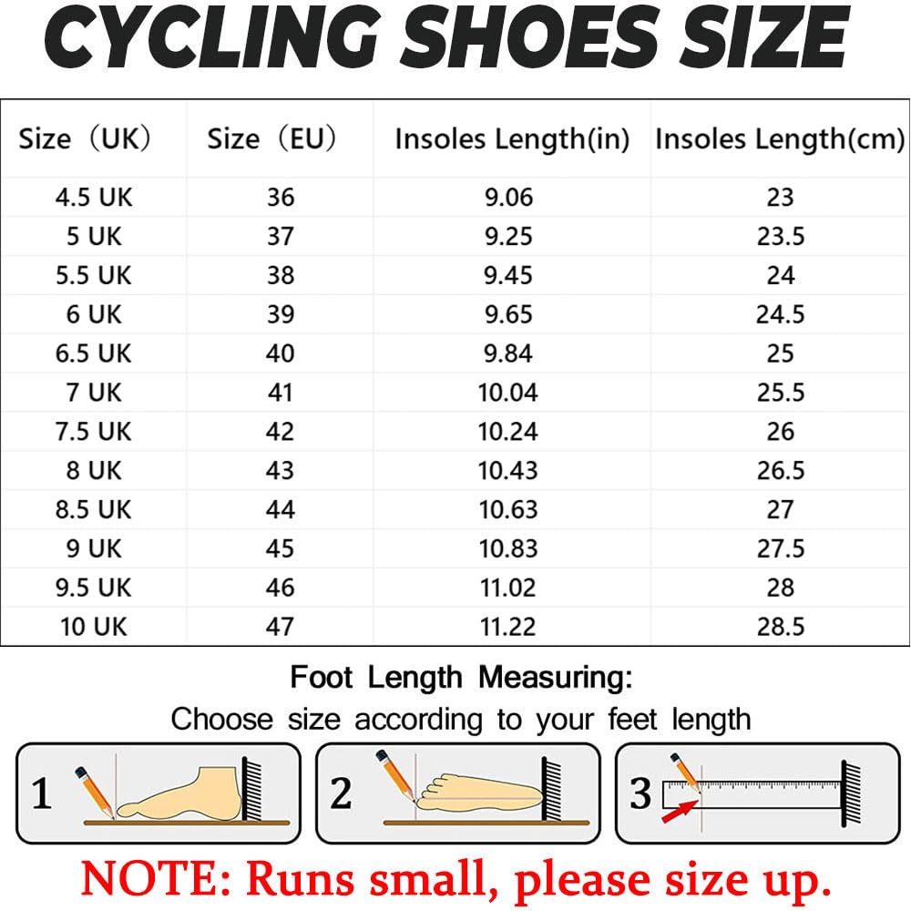 Zapatillas Ciclismo Montaña Zapatillas de Ciclismo Base Goma Antideslizante Ligeros Zapatos Bicicleta Montaña Hombre Calzado Bicicleta Sin Cleats 36EU-47EU