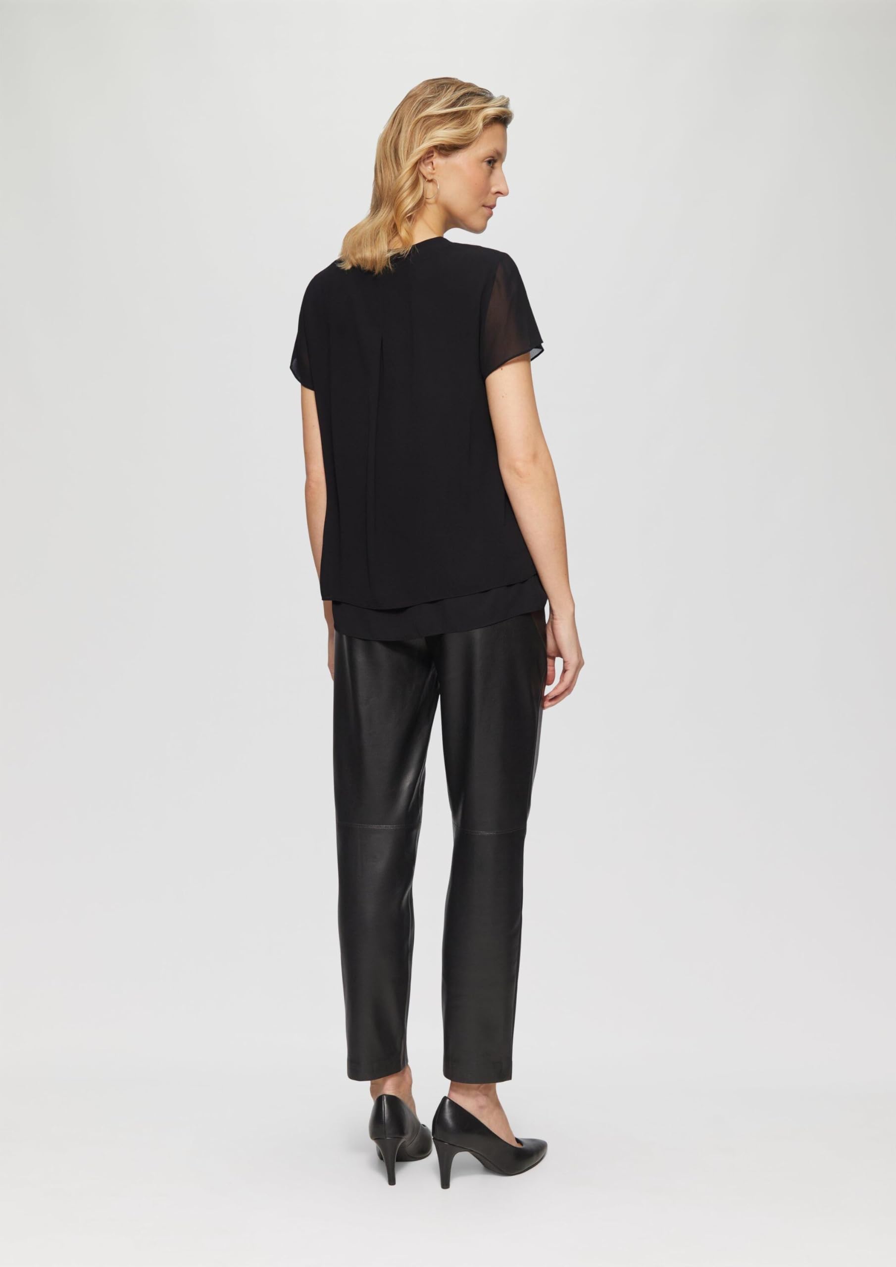 s.Oliver Layering-Bluse aus Chiffon