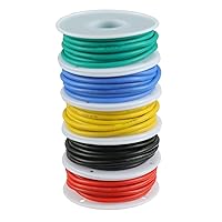 Vista 3 de BOJACK - Cable de Silicona Flexible 16 AWG, Kit de Cables Eléctricos con Enganche 300V, Incluye 20 Tubos Termocontraíbles de Ø4mm y un Mini