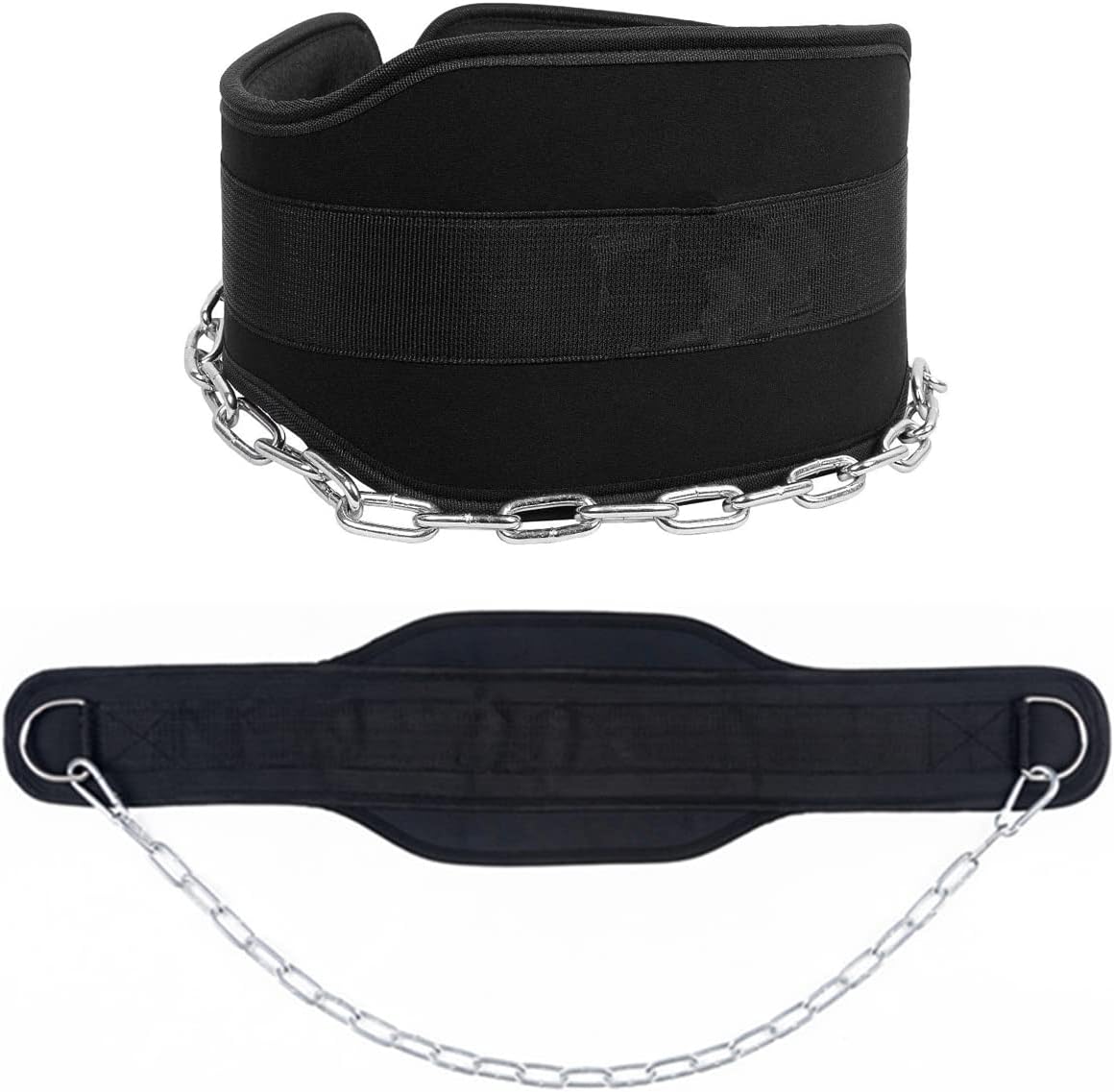 Ceinture De Musculation Fitness Training Coton Noir 85x17 Cm Pour Dips Et Tractions