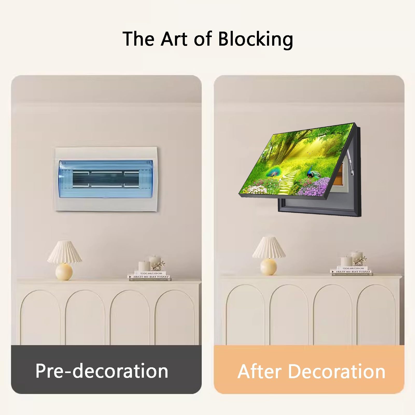 Tapa para Interruptor de fusibles - Pintura Decorativa para Interiores para Caja de Contador eléctrico, diseño Colgante para Comedor