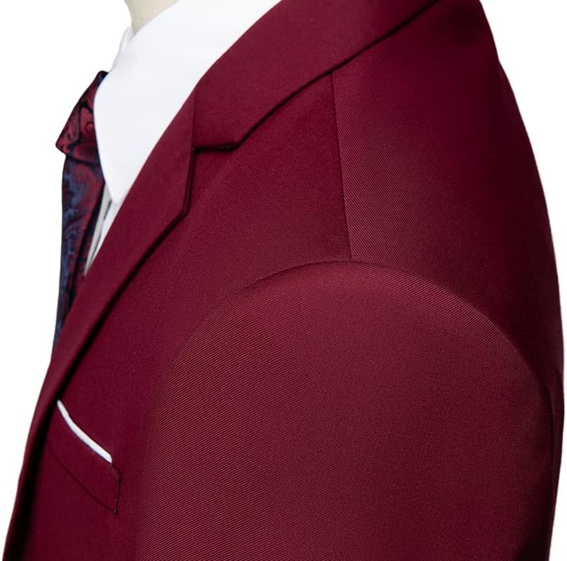 UNINUKOO Men's Suit Slim Fit 2 Button 2 Piece Suits for Men Party Formal Dress Solid Tuxedo Blazer Jacket Pants Set