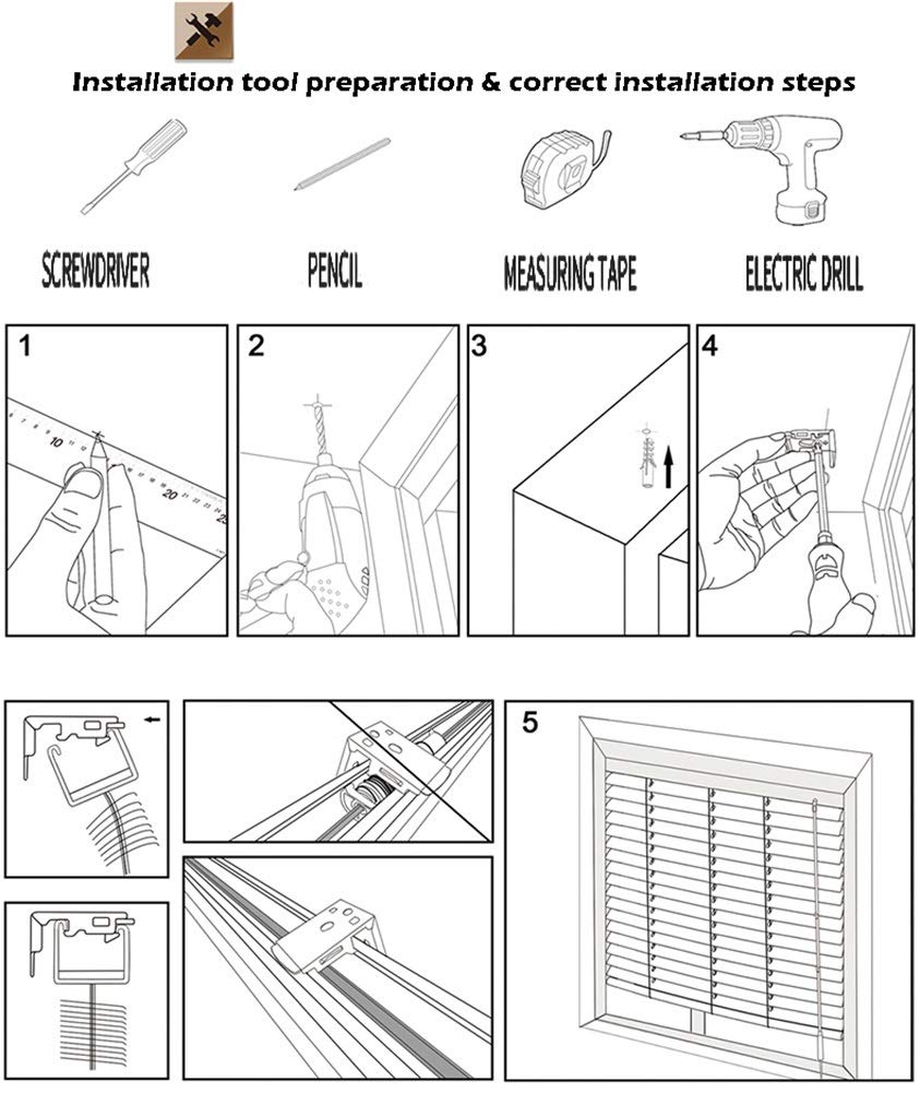 HWF Aluminiowe żaluzje okienne, roślinne, wzorzyste wzory, do kuchni, biura, łazienki, sypialni, salonu, 60 cm/80 cm/100 cm/120 cm/140 cm szerokości (rozmiar: 80 x 160 cm)