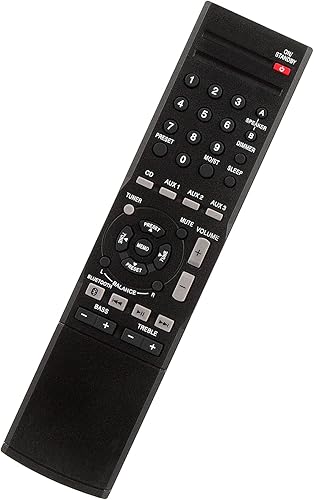 Miniatura 2 de RMC-STR514 RMCSTR514 Control remoto de repuesto aplicable para receptor estéreo Insignia NS-STR514 NS-STR514C NSSTR514 NSSTR514C